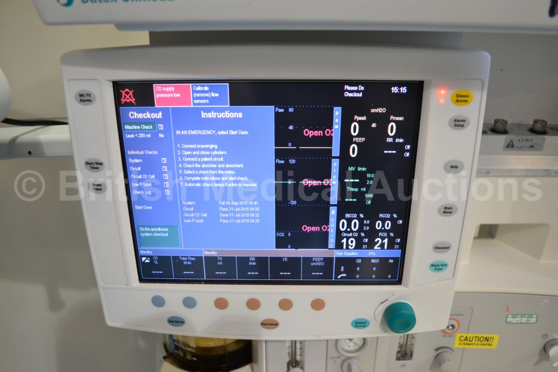 Datex Ohmeda S/5 Avance Anaesthesia System with Da - Image 2 of 6