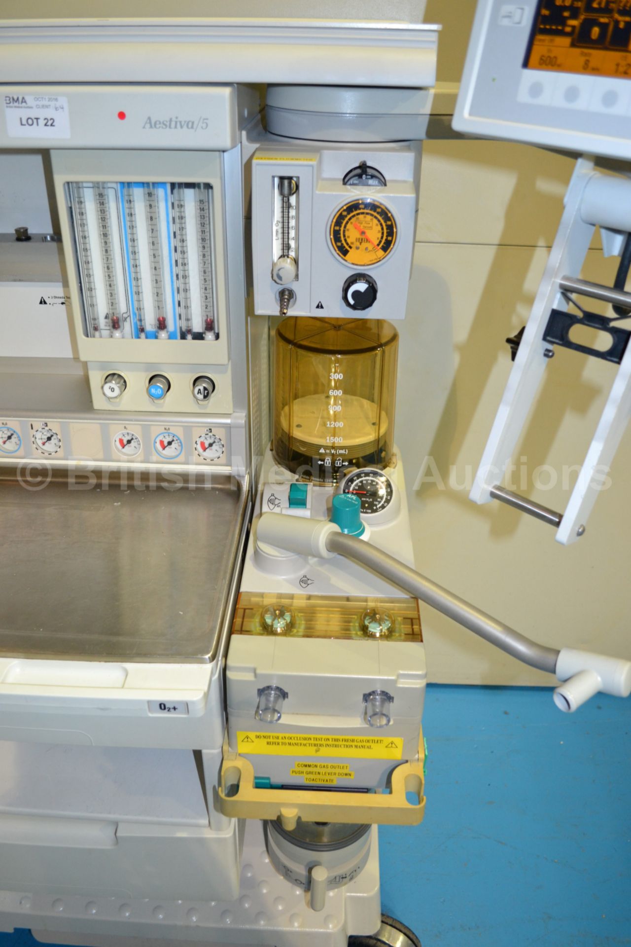 Datex Ohmeda Aestiva/5 Anaesthesia System with Dat - Image 3 of 4