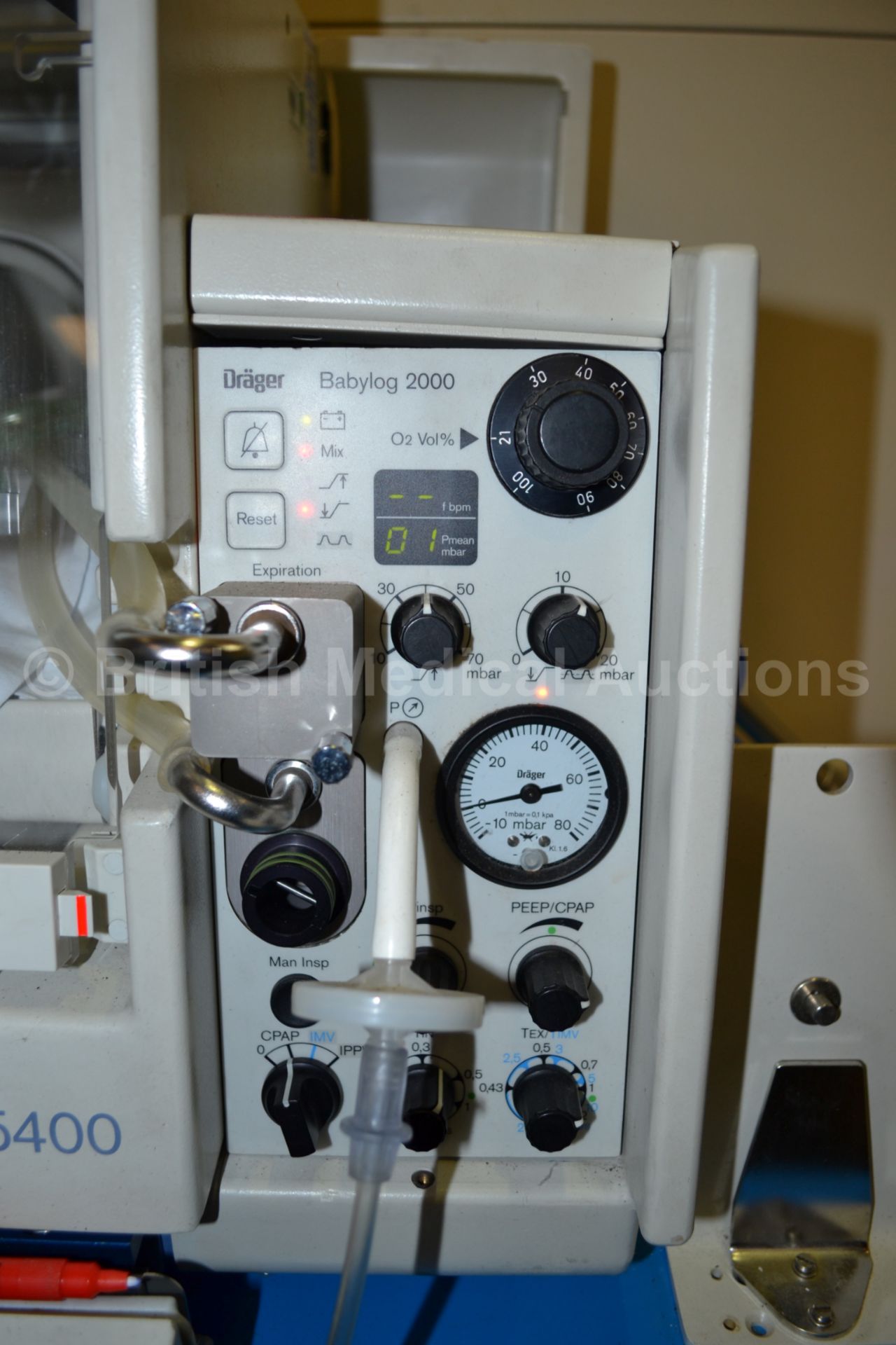 Drager Transport Incubator 5400 with Hoses, Drager - Image 3 of 5