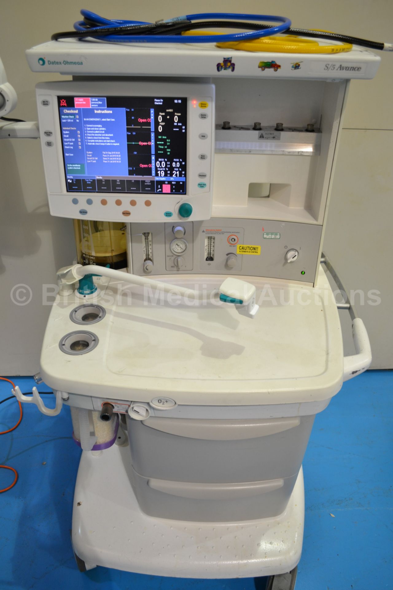 Datex Ohmeda S/5 Avance Anaesthesia System with Da - Image 3 of 6