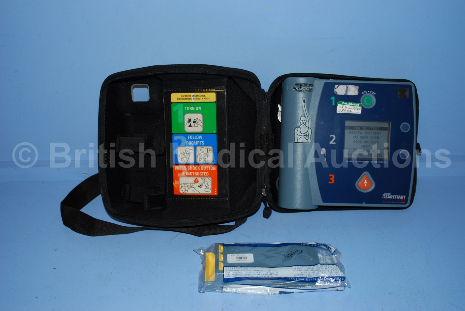 Laerdal Heartstart FR2 Defibrillator in Yellow Cas