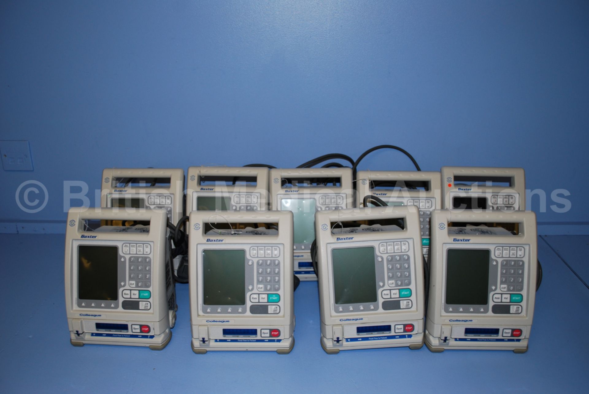 9 x Baxter Colleague Volumetric Infusion Pumps