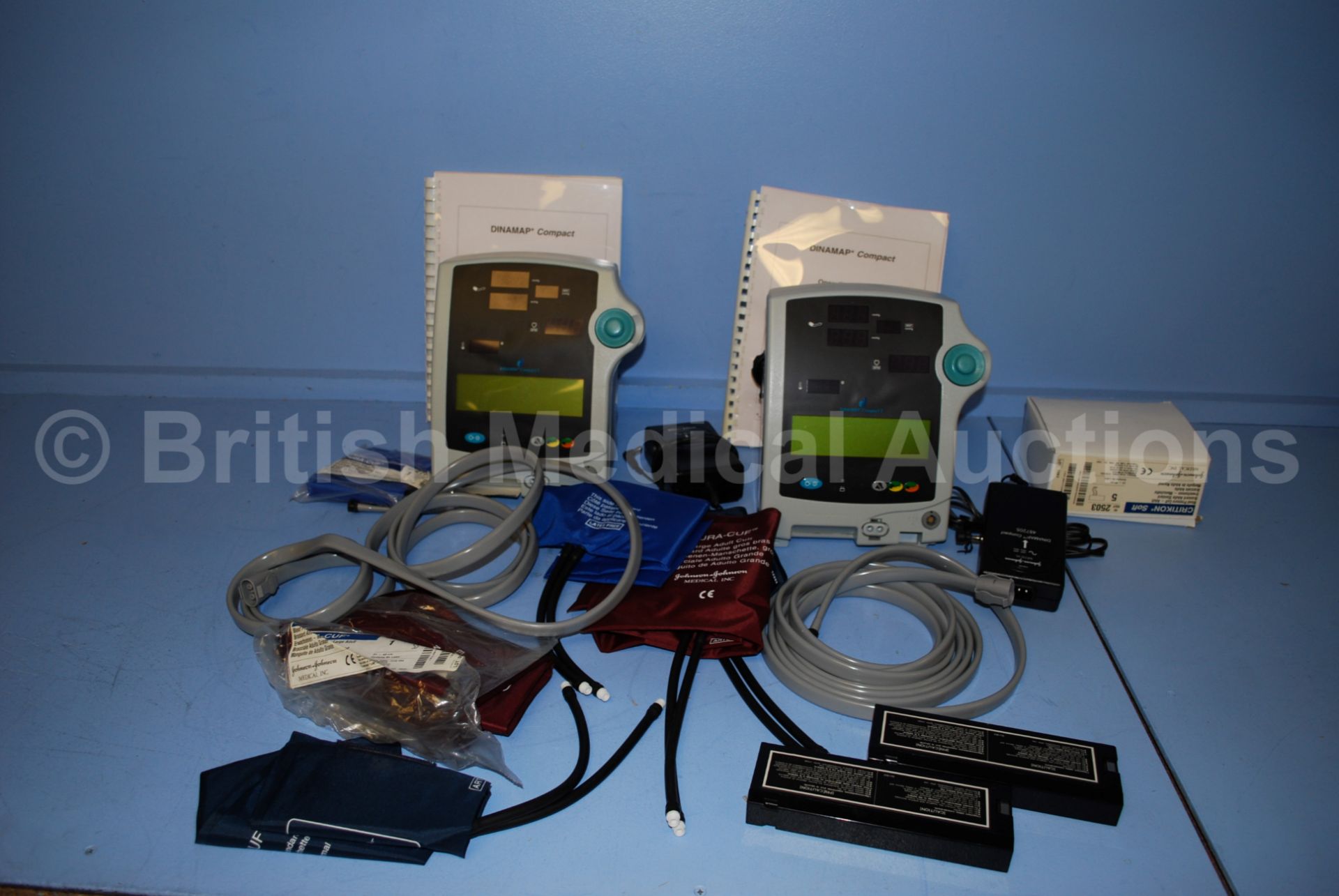 2 x Dinamap Compact T Patient Monitors with Acces