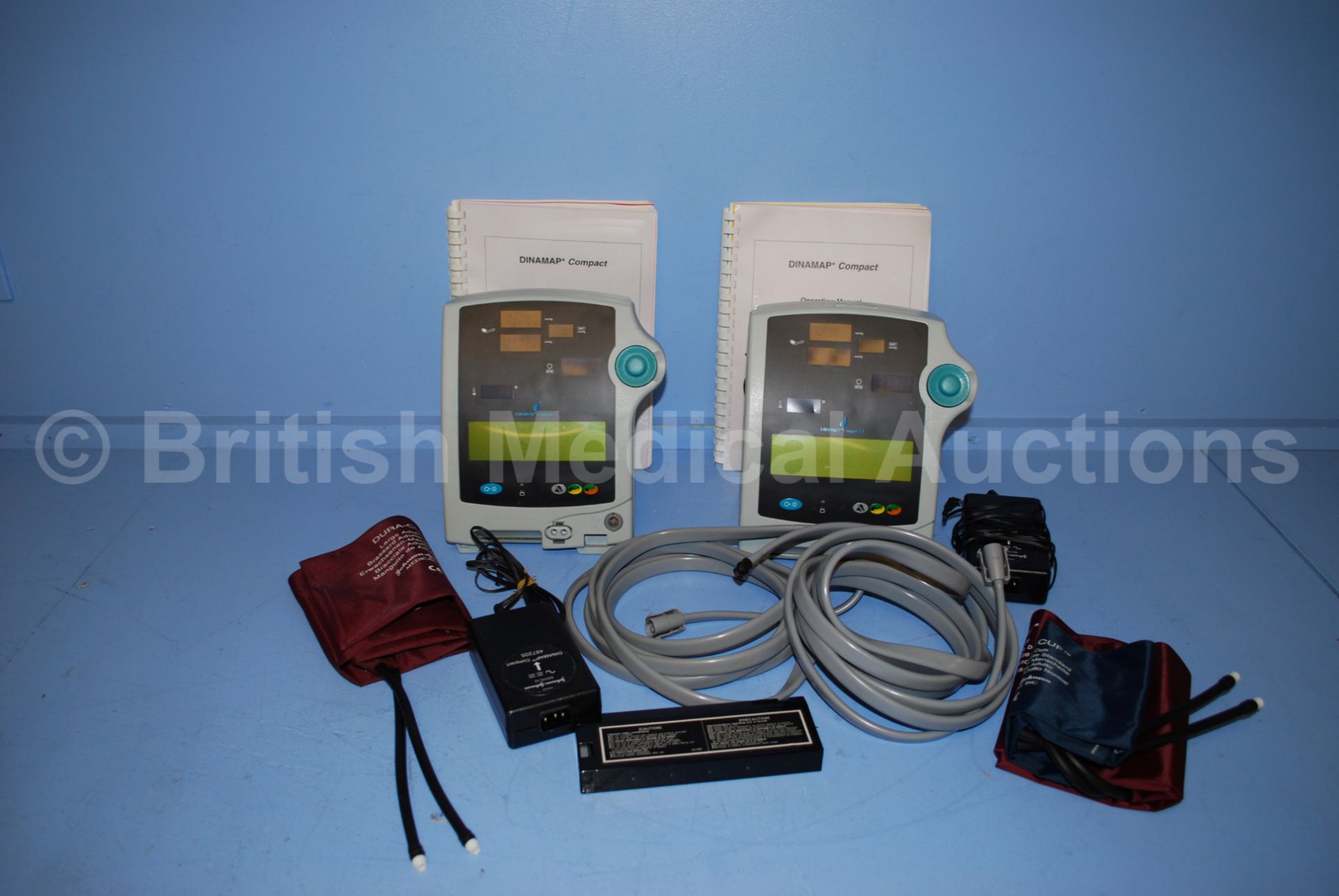 2 x Dinamap Compact T Patient Monitors with Acces