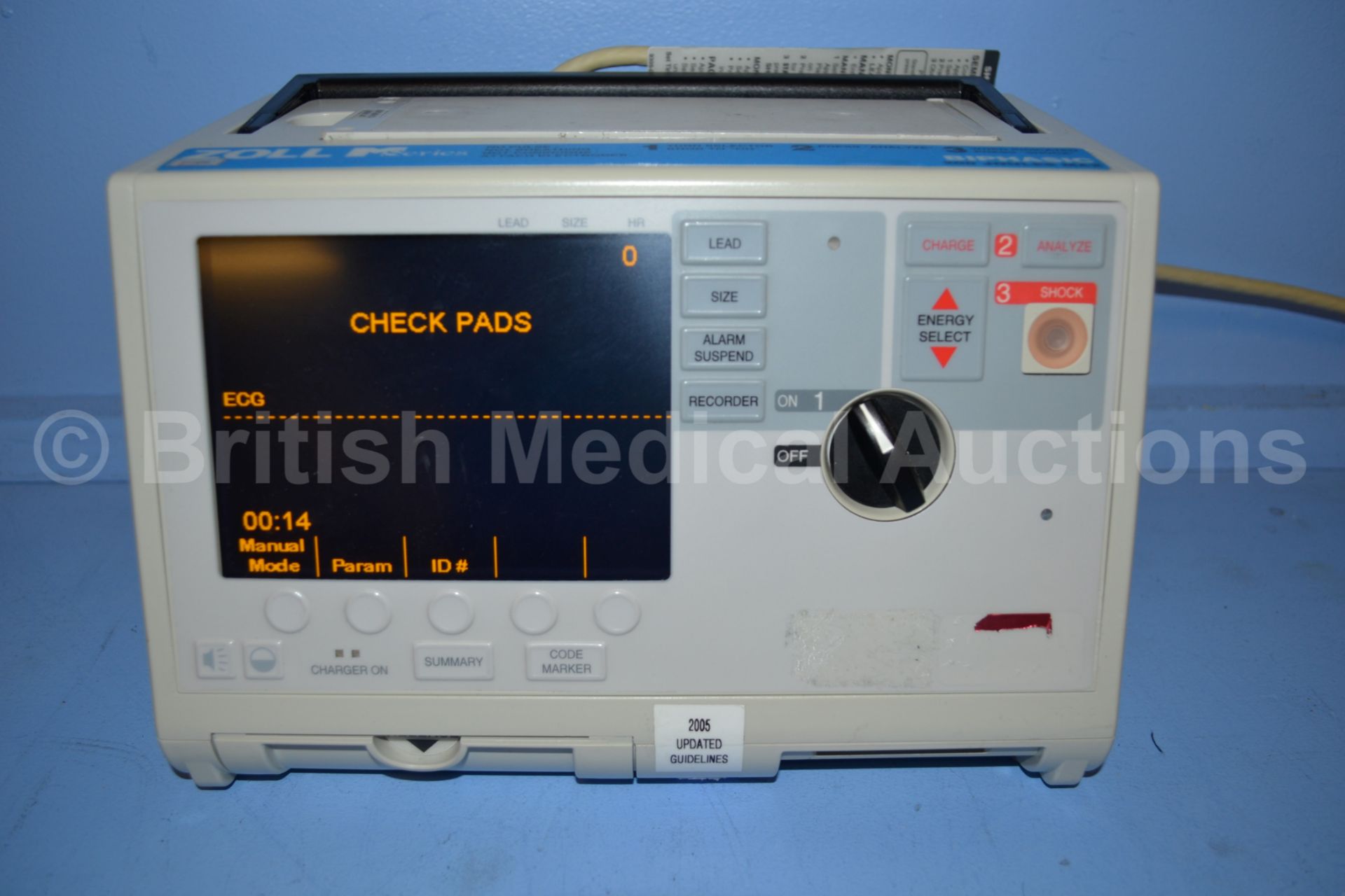 Zoll M Series Biphasic 200 Joules Max Defibrillato - Image 3 of 6