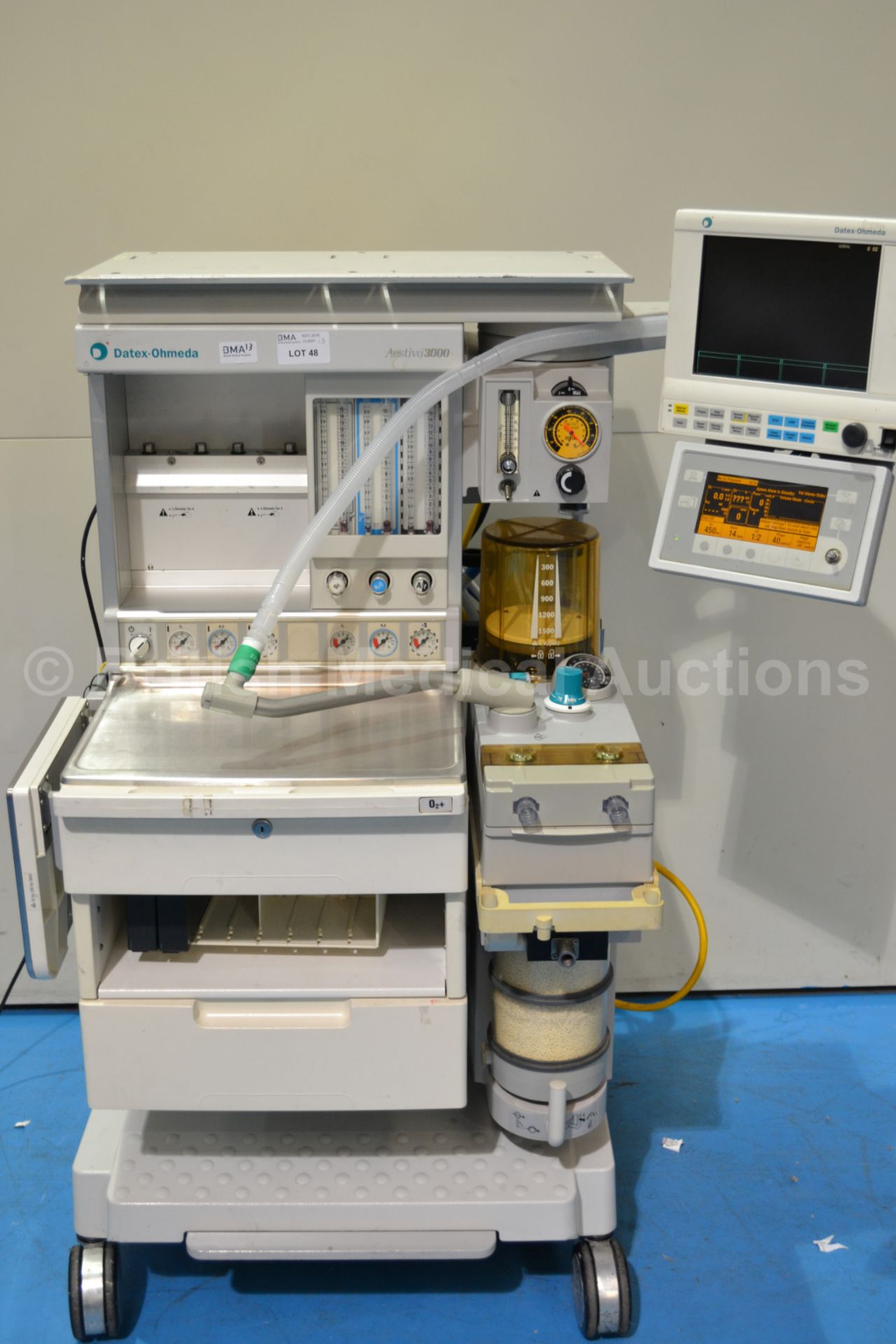 Datex Ohmeda Aestive 3000 Anaesthesia System with - Image 2 of 7