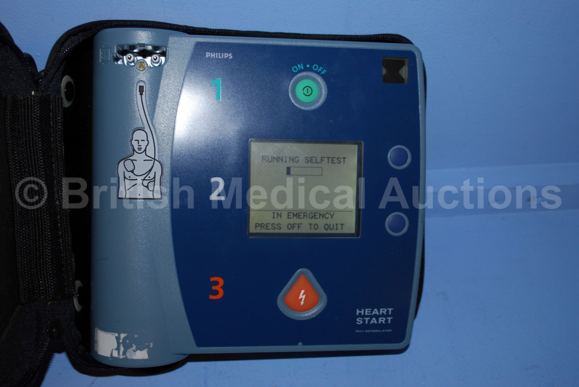 Philips Heartstart FR2+ Defibrillator in Red Case - Image 3 of 4