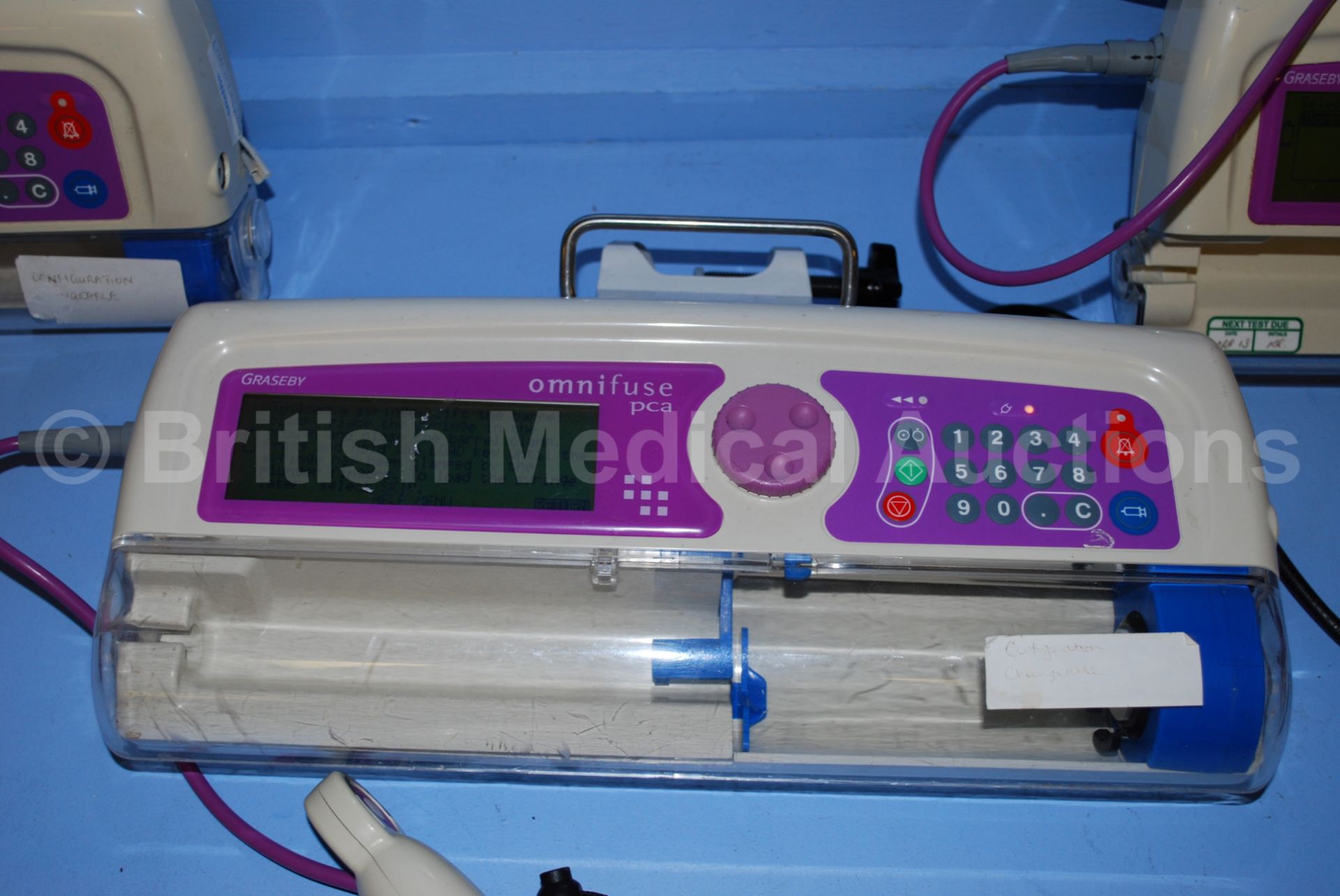 3 x Graseby Omnifuse pca Syringe Pumps with pca Co - Image 3 of 4