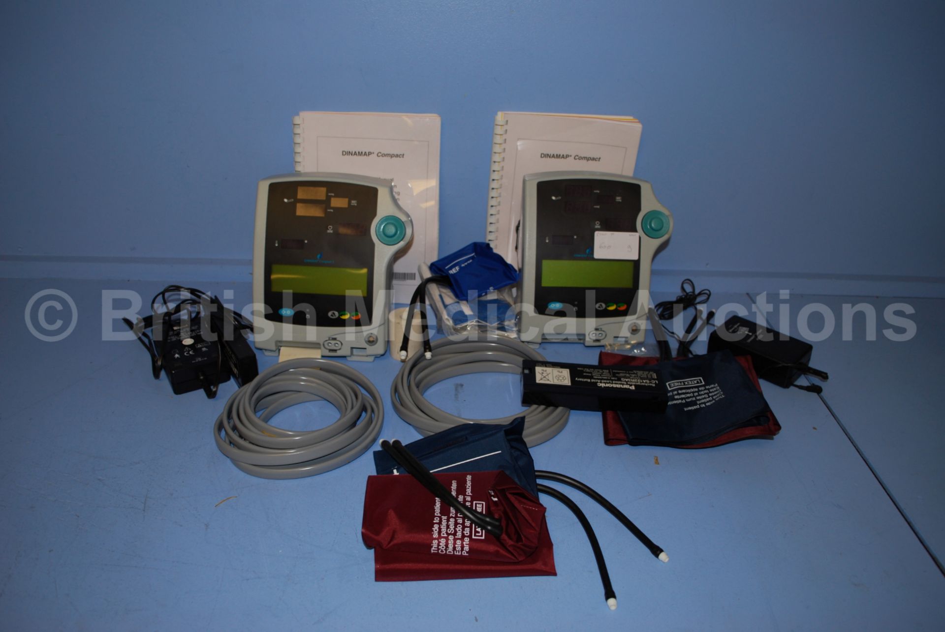 2 x Dinamap Compact T Patient Monitors with Acces