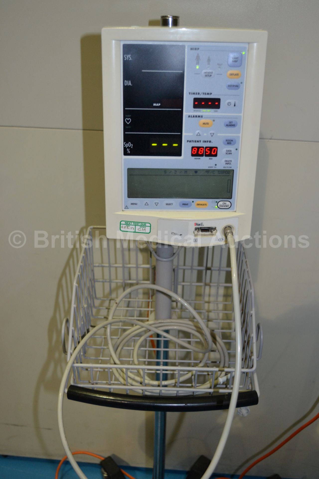 2 x Datascope Accutorr Plus Vital Signs Monitors, - Image 3 of 4