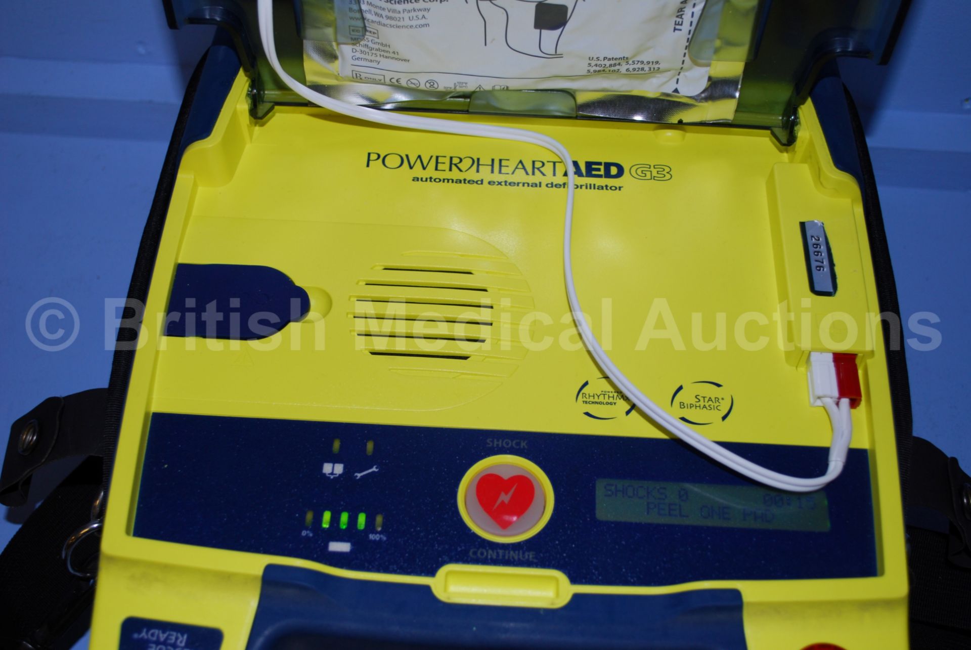 Cardiac Science Powerheart AED G3 Automated Extern - Image 3 of 4