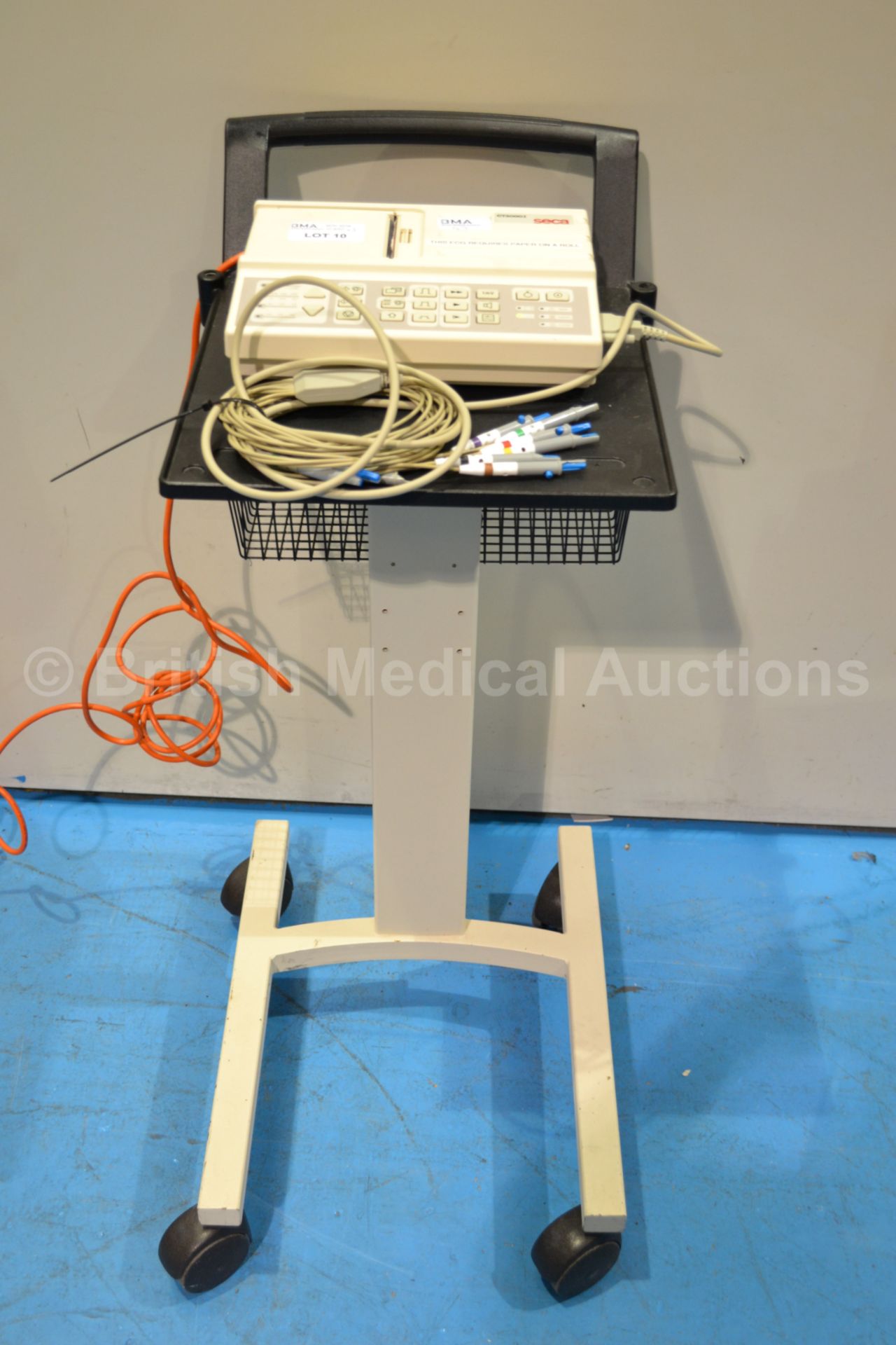 Seca CT3000I ECG Machine on Trolley with ECG Leads - Image 3 of 4