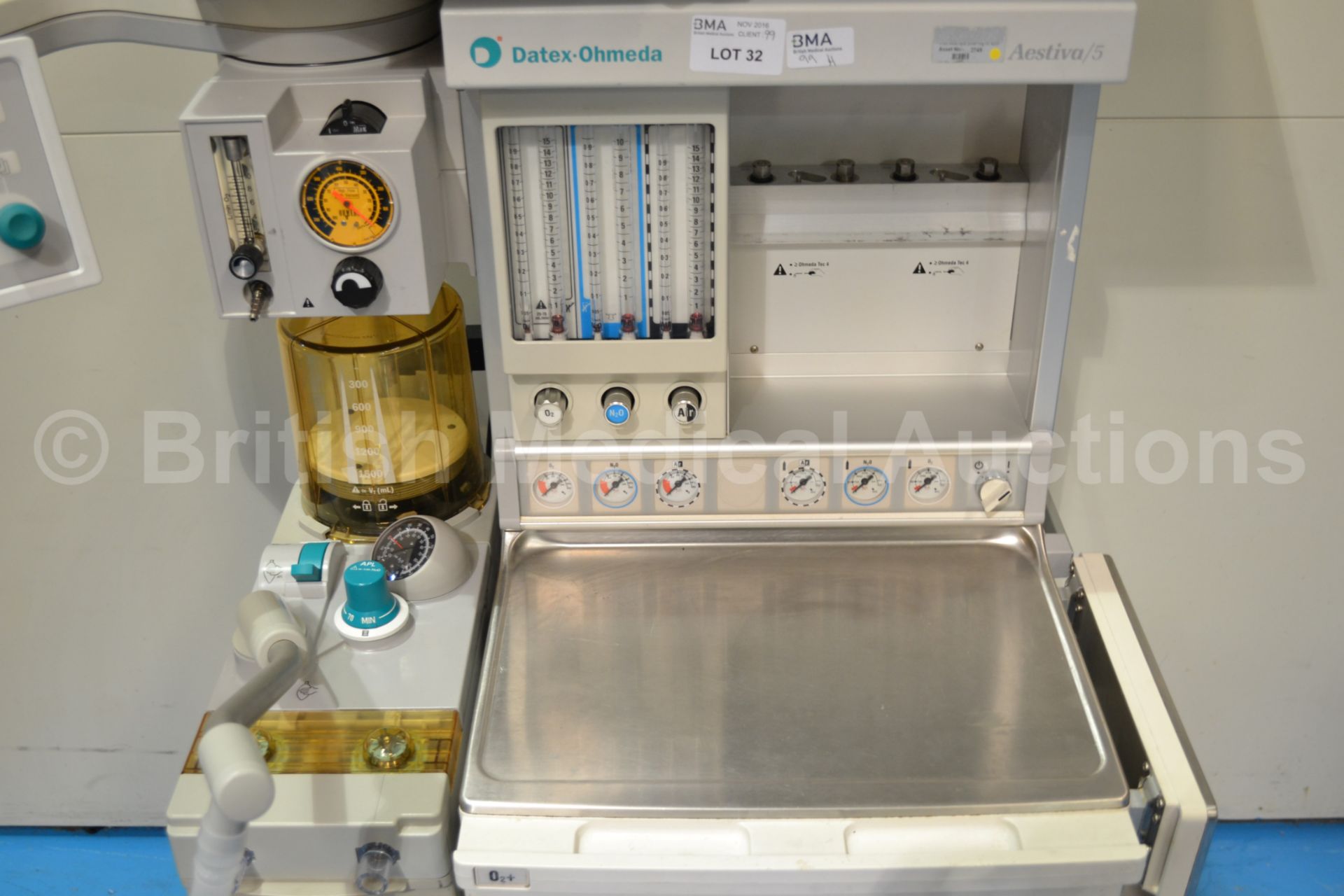 Datex Ohmeda Aestiva/5 Anaesthesia System with Aes - Image 4 of 9