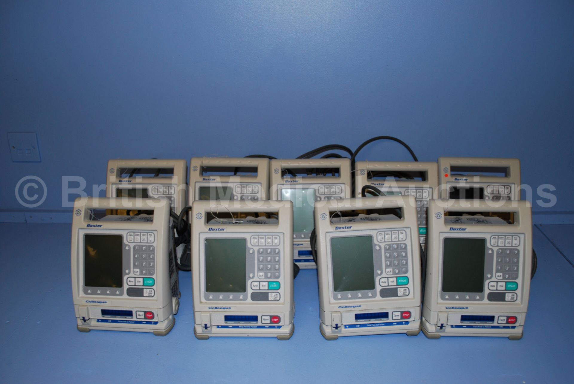 9 x Baxter Colleague Volumetric Infusion Pumps - Image 2 of 2