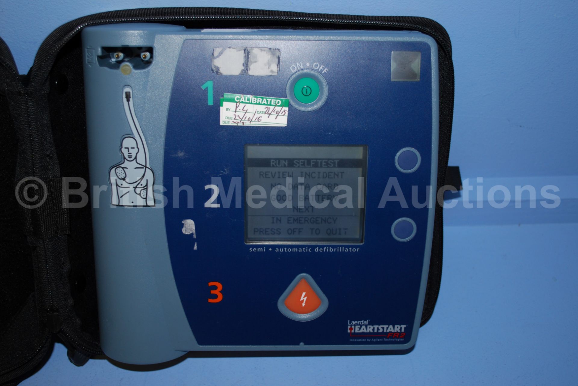 Laerdal Heartstart FR2 Defibrillator in Yellow Cas - Image 3 of 4