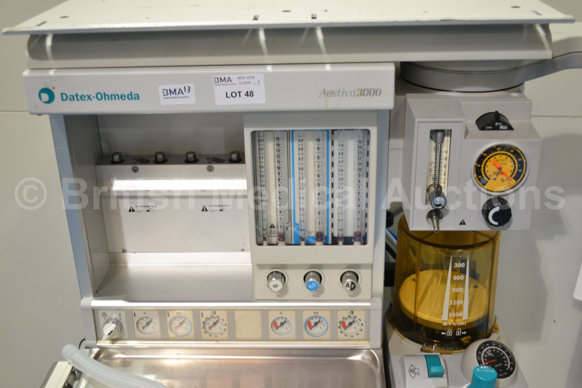 Datex Ohmeda Aestive 3000 Anaesthesia System with - Image 5 of 7