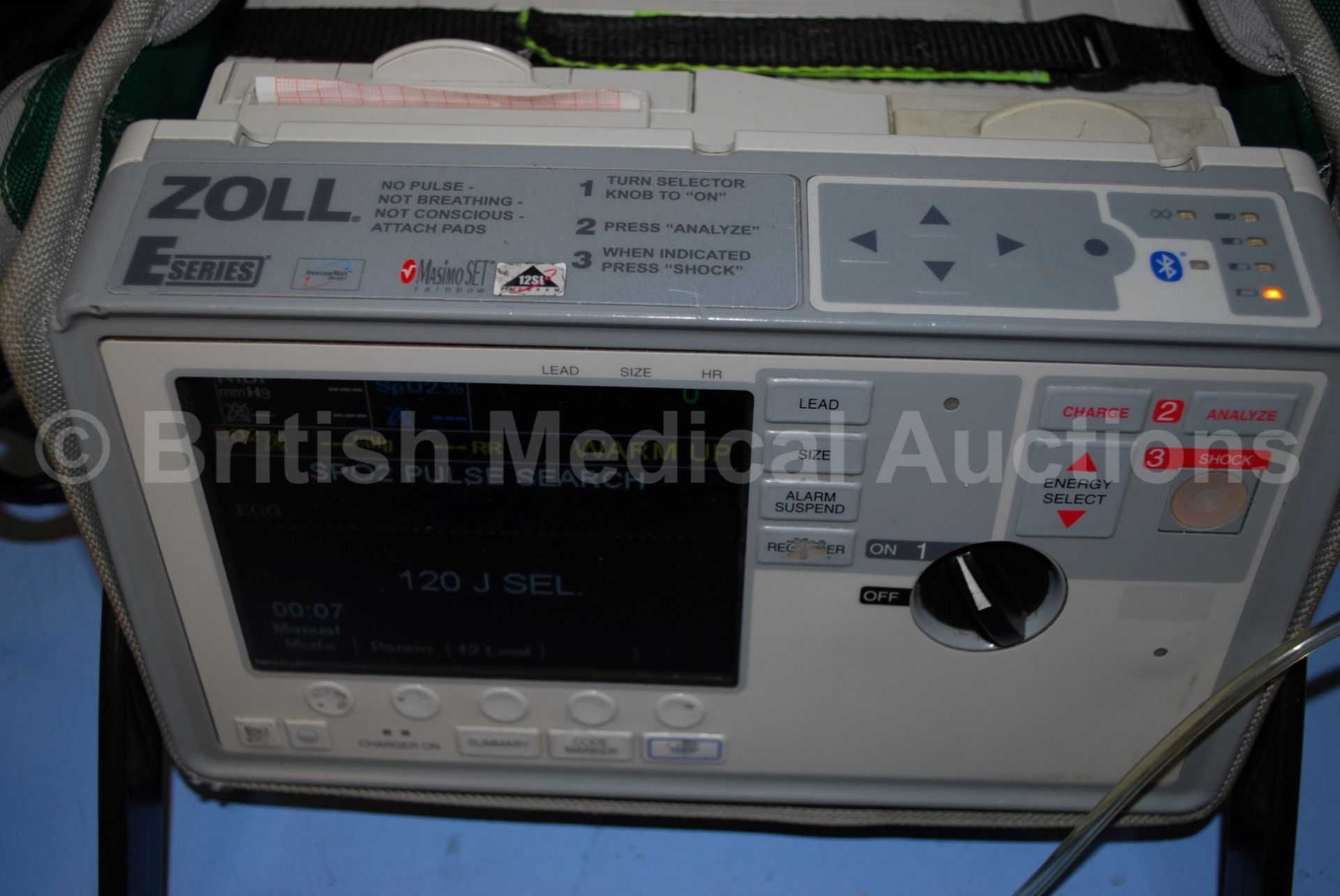 Zoll E Series Defibrillator with Bluetooth, ECG, S - Image 3 of 5