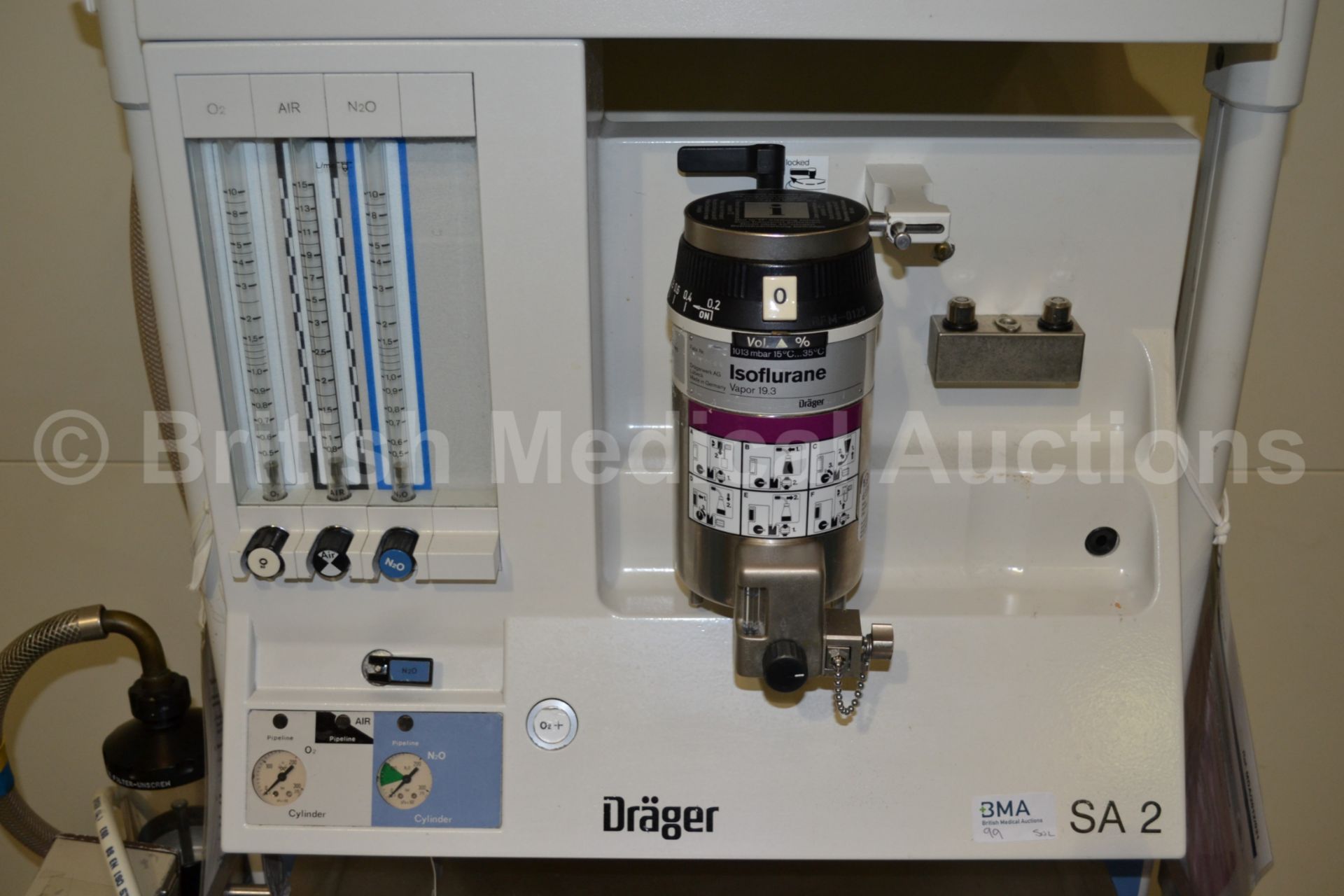 Drager SA 2 Anaesthesia System with Penlon Nuffiel - Image 4 of 5