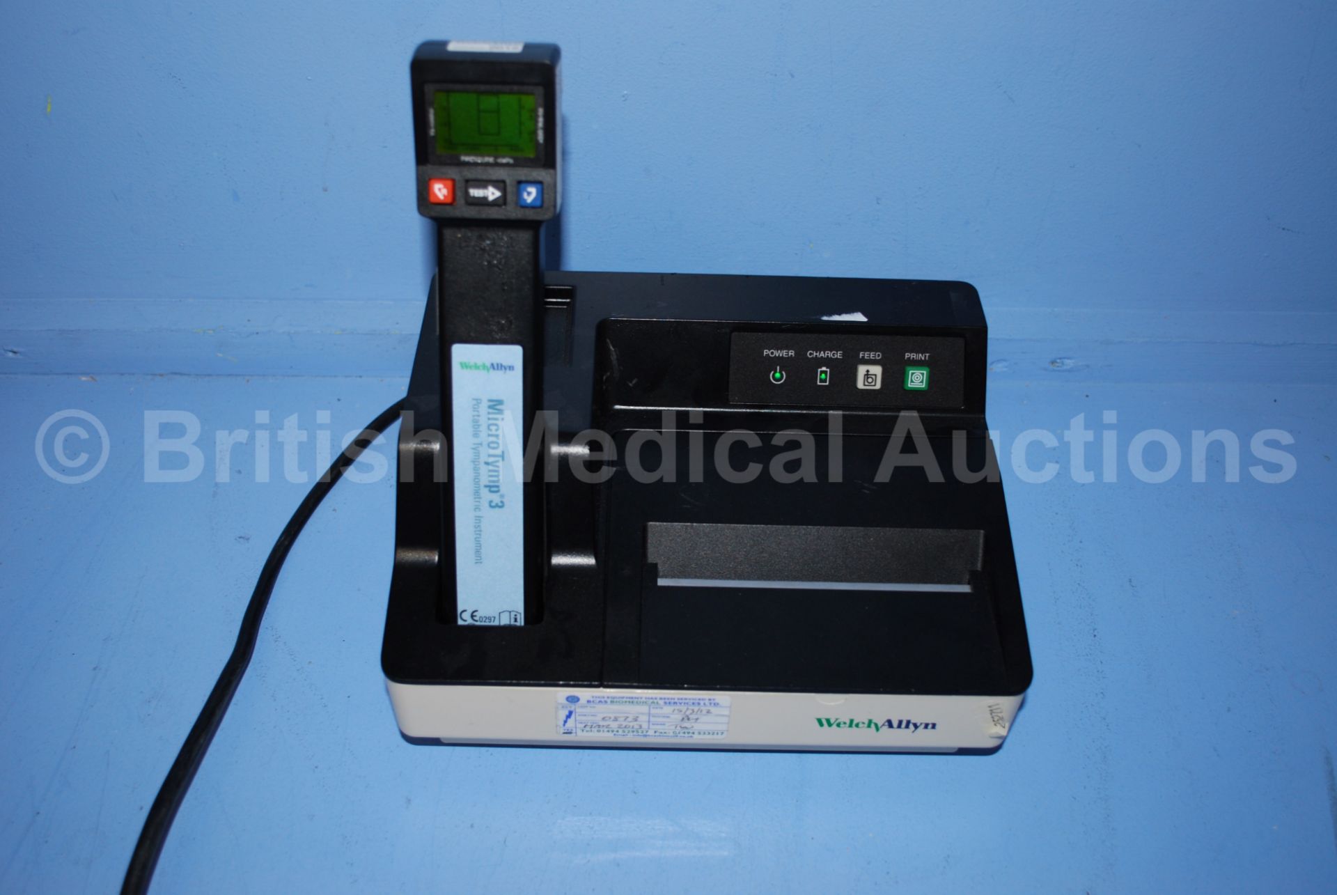 Welch Allyn MicroTymp 3 Portable Tympanometric Ins