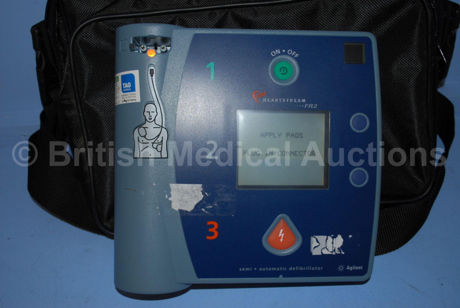 Agilent Heartstream FR2 Defibrillator in Black Cas - Image 3 of 4