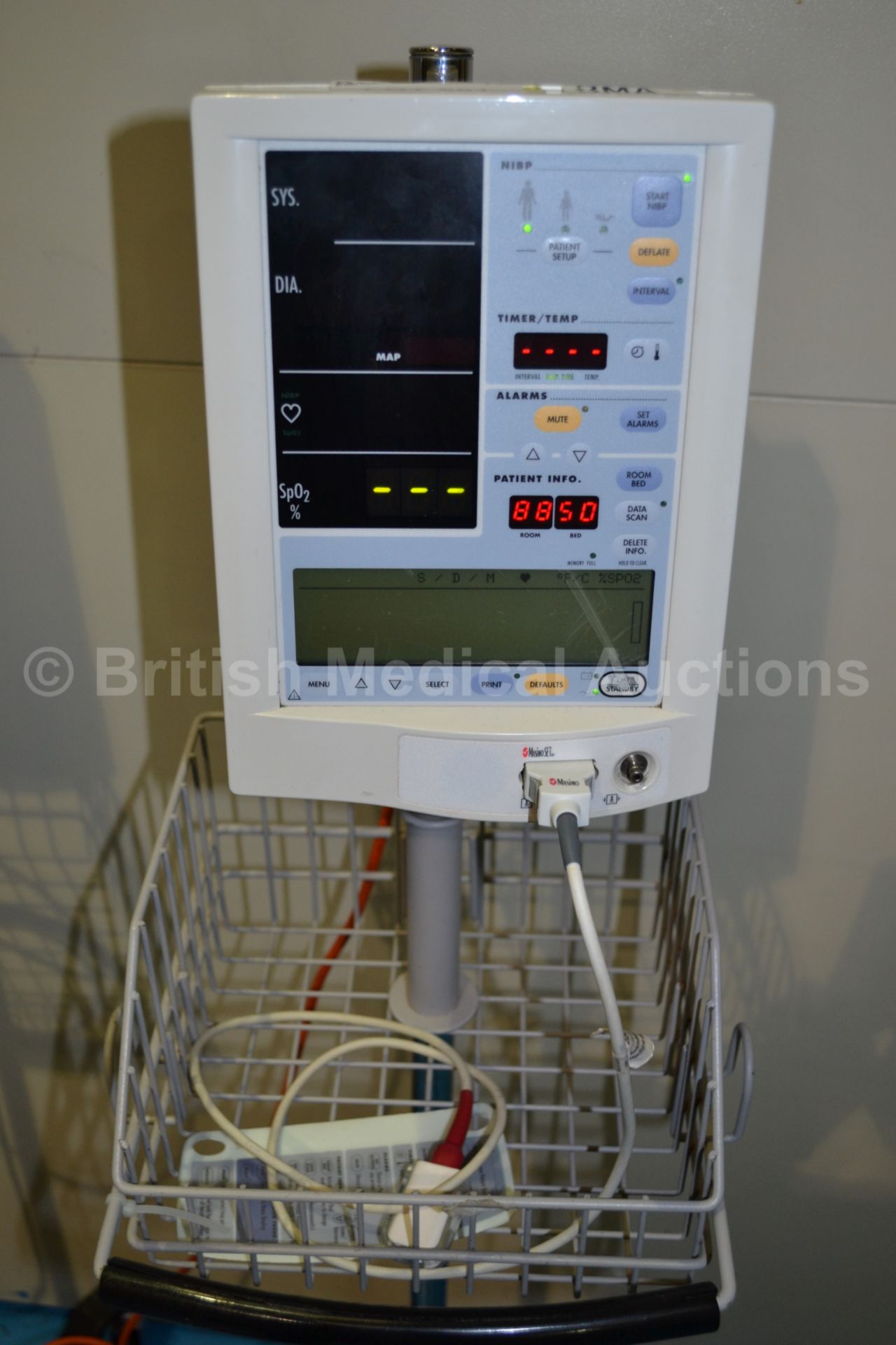 2 x Datascope Accutorr Plus Vital Signs Monitors, - Image 4 of 4