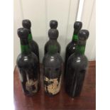 1970 Vintage Graham Port, 6 bottles. Only part lab