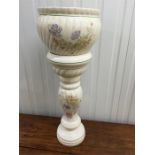 Jardiniere on stand, 30.5 inches high