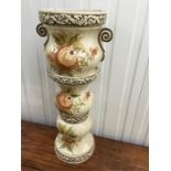 Jardiniere on stand, 28 inches high