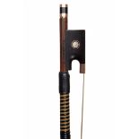 An English Gold-Mounted Violin Bow by John Clutterbuck