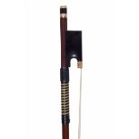 An English Engraved Gold-Mounted Violin Bow by Steven Bristow