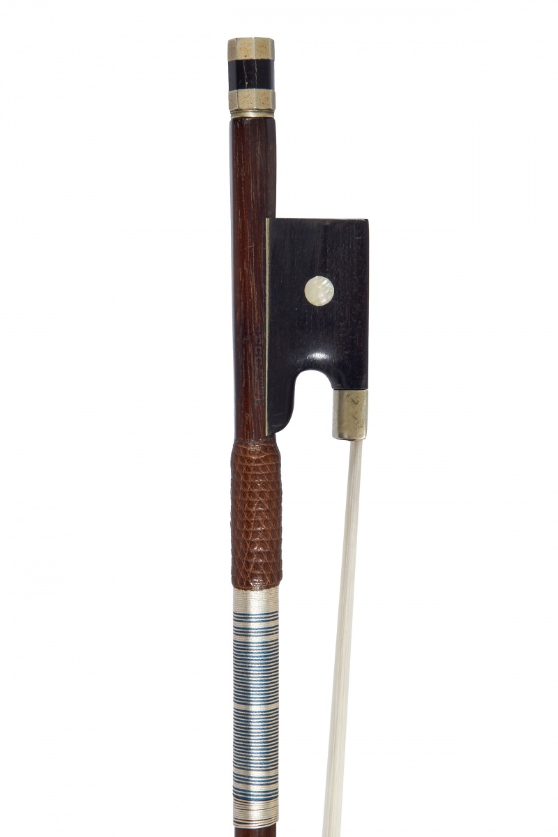 An Interesting French Nickel-Mounted Violin Bow