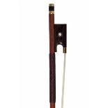 A French Gold-and-Tortoiseshell Mounted Violin Bow by Benoit Rolland