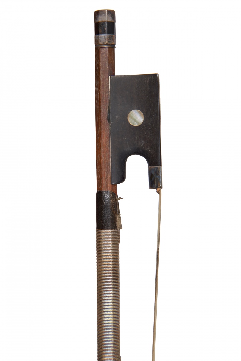 A French Nickel-Mounted Violin Bow by Gand & Bernadel