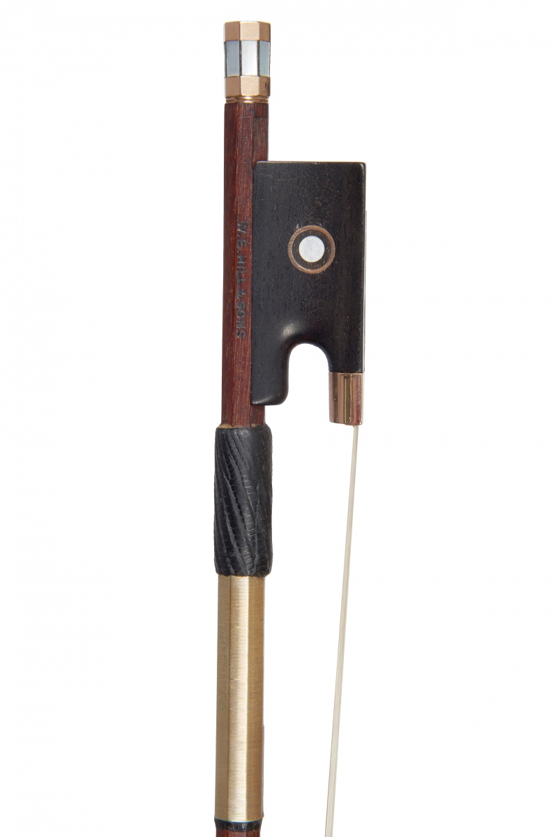 * An English Gold-Mounted Violin Bow by W. E. Hill & Sons
