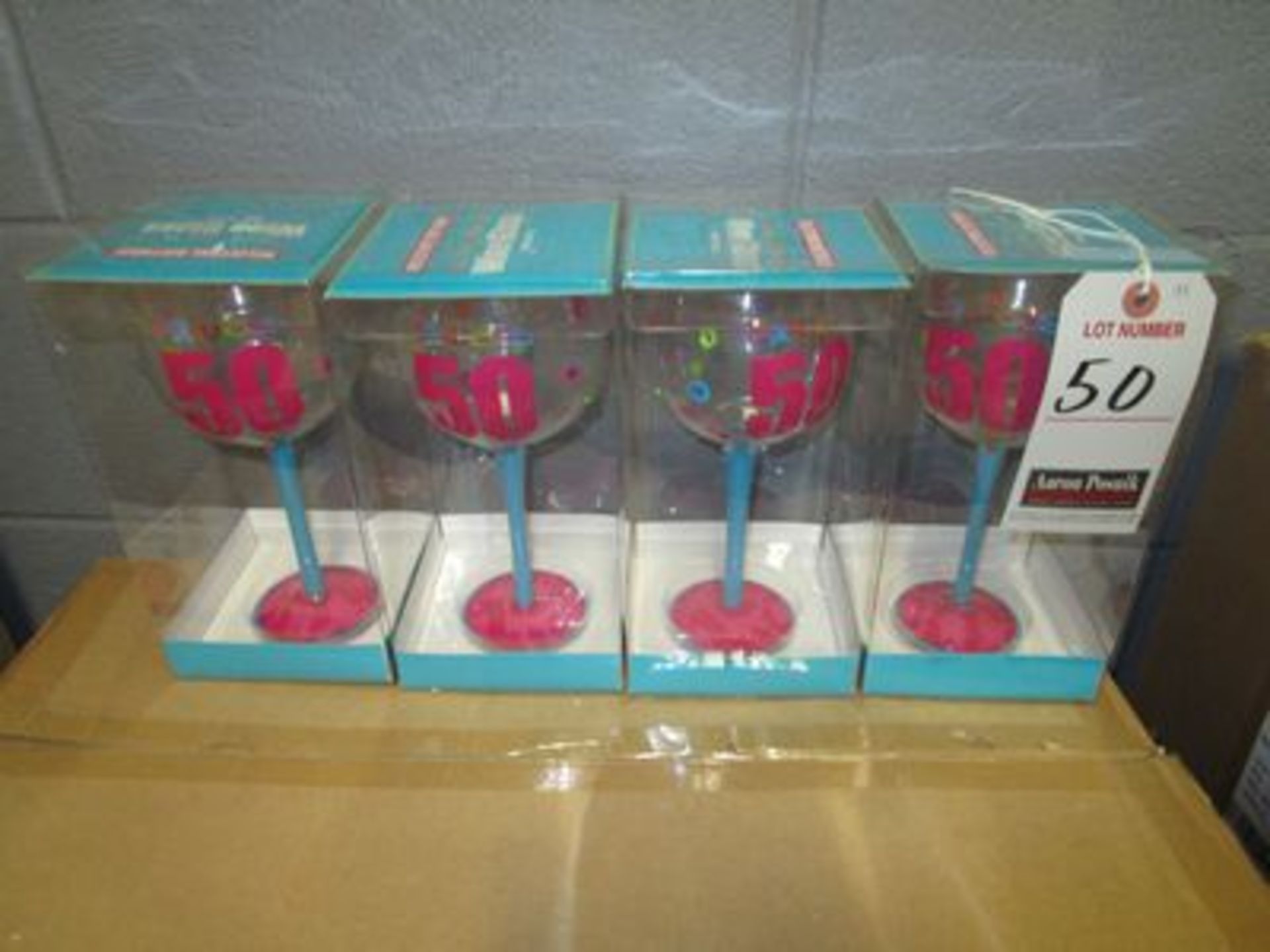 MILESTONE BIRTHDAY "FABULOUS 50" WINE GLASSES