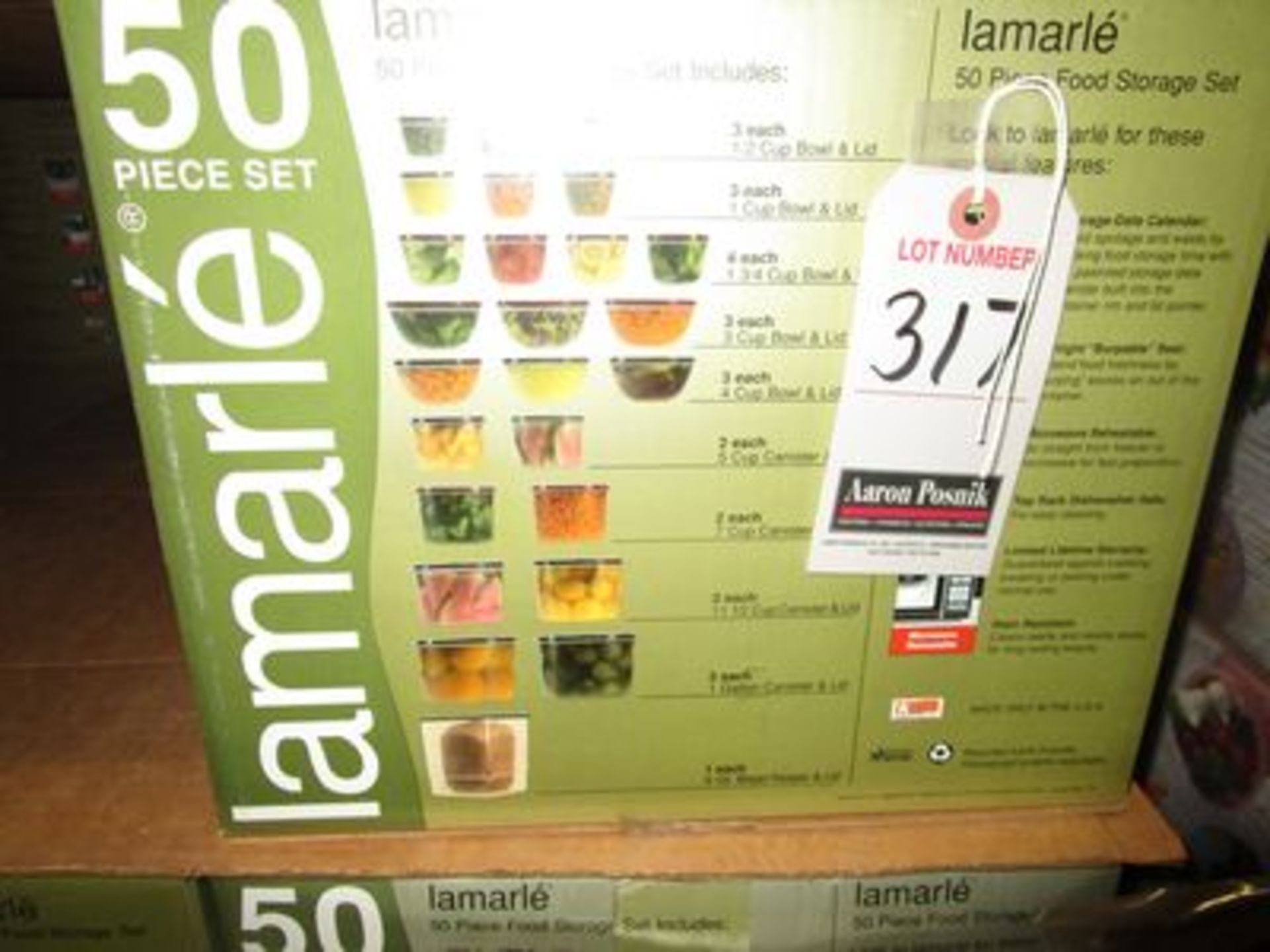 LAMARLE 50-PC FOOD STORAGE SETS