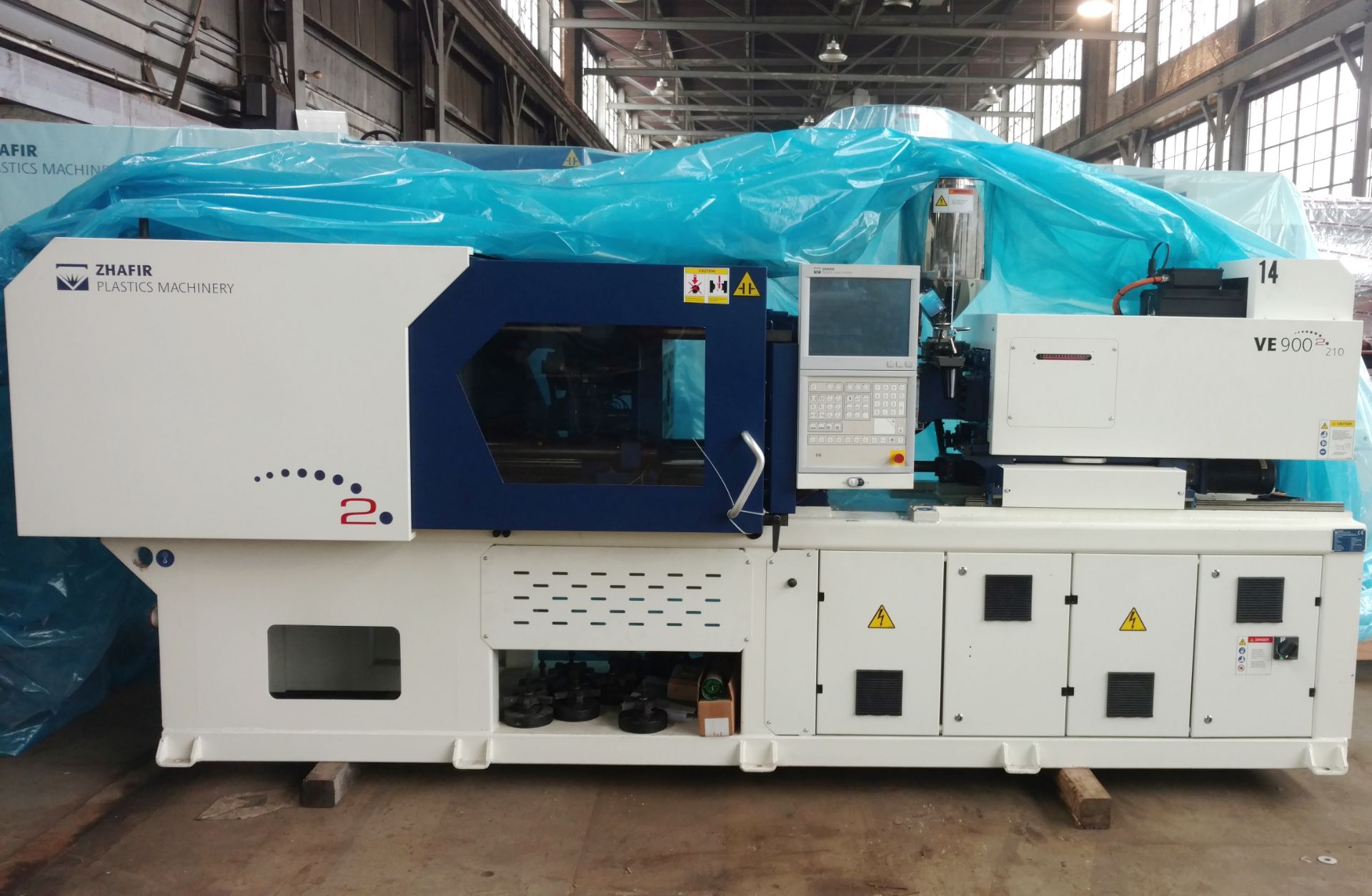 101 Ton, 2.26 oz. HAITIAN ZHAFIR All-Electric Injection Molding Machine | Model: VE900 II/210