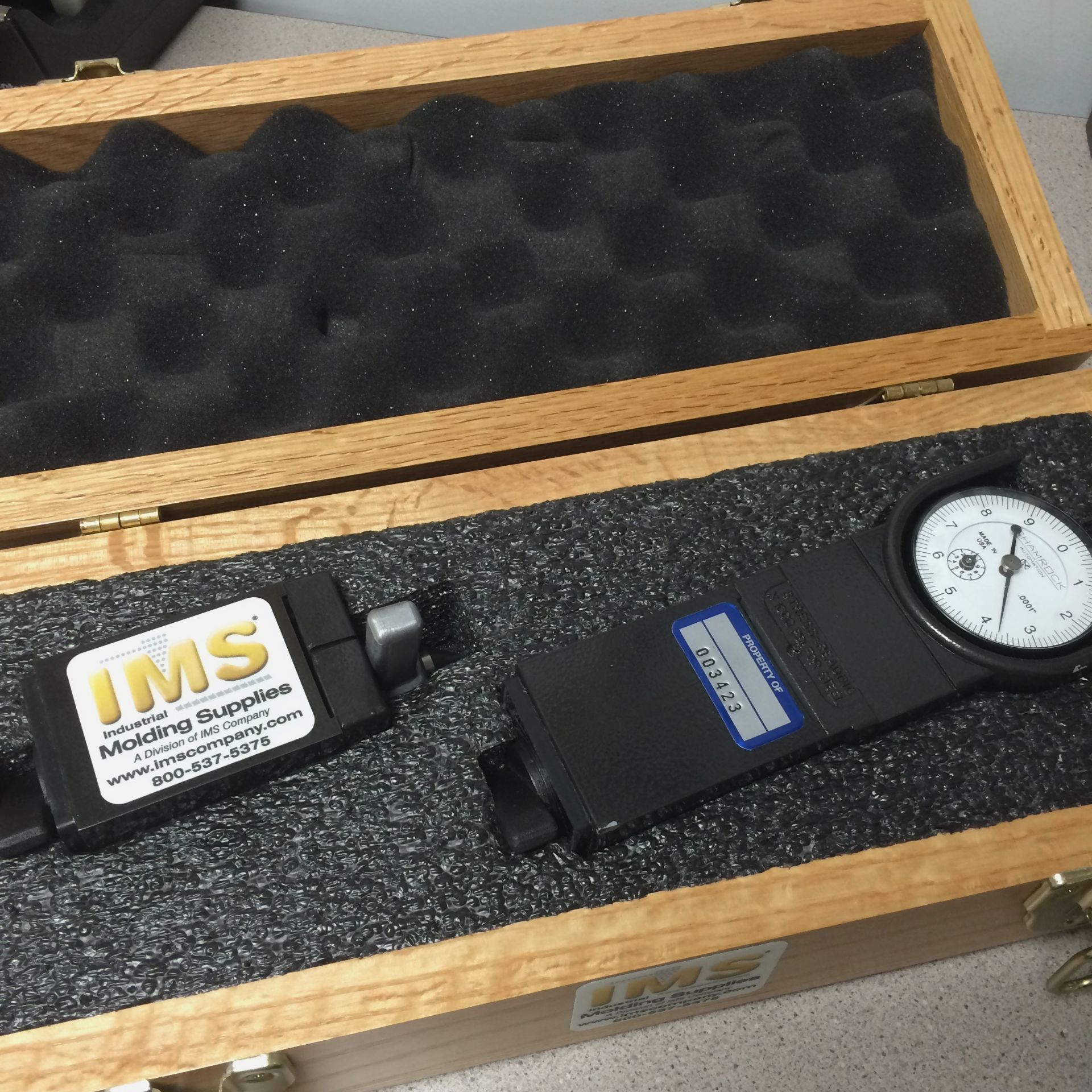 IMS Tie Bar Strain Guage Tester w/ Case for 125+ Ton Injection Molding Machines
