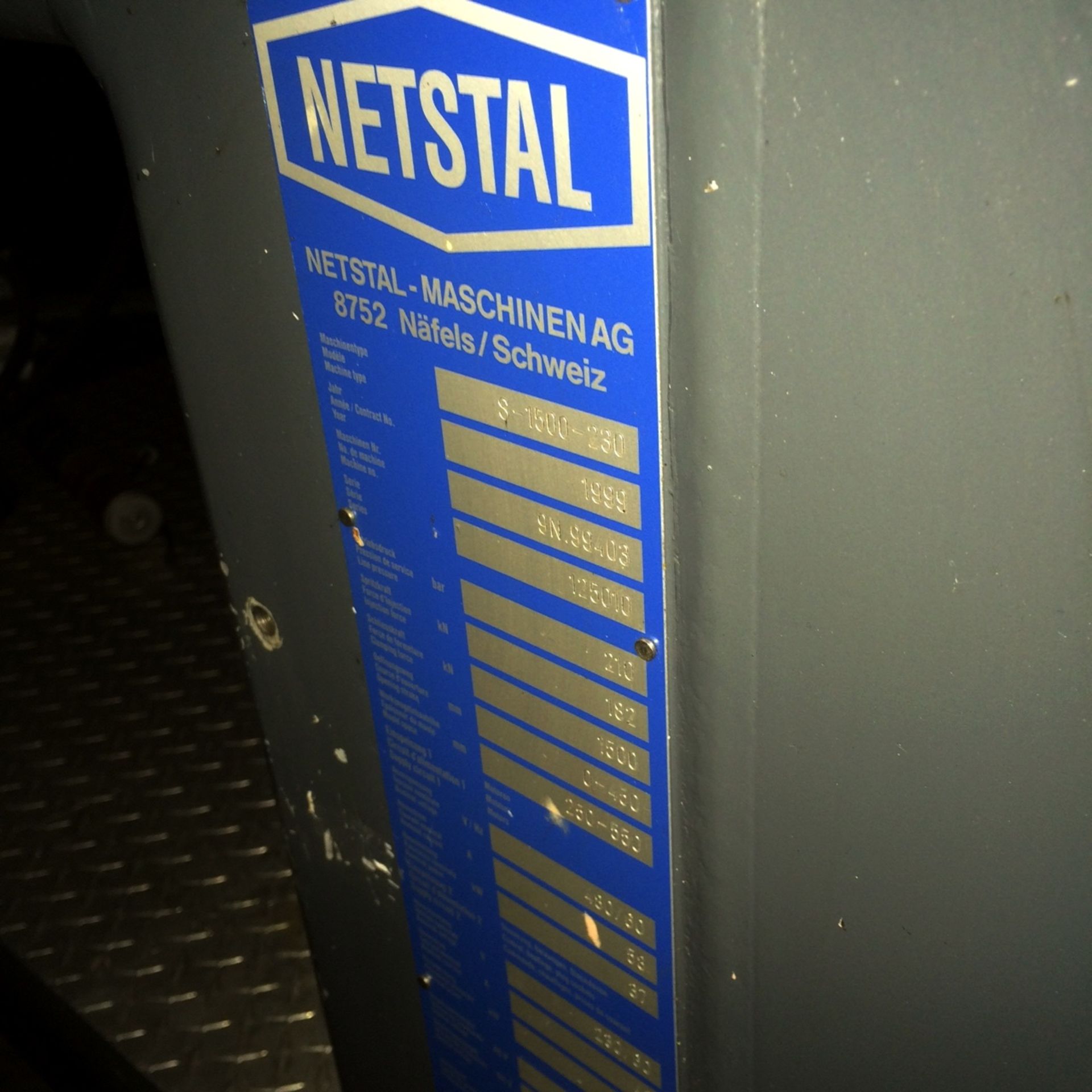 150 Ton, 3.49 oz. NETSTAL SynErgy Injection Molding Machine | Model: S-1500-230 - Image 6 of 6