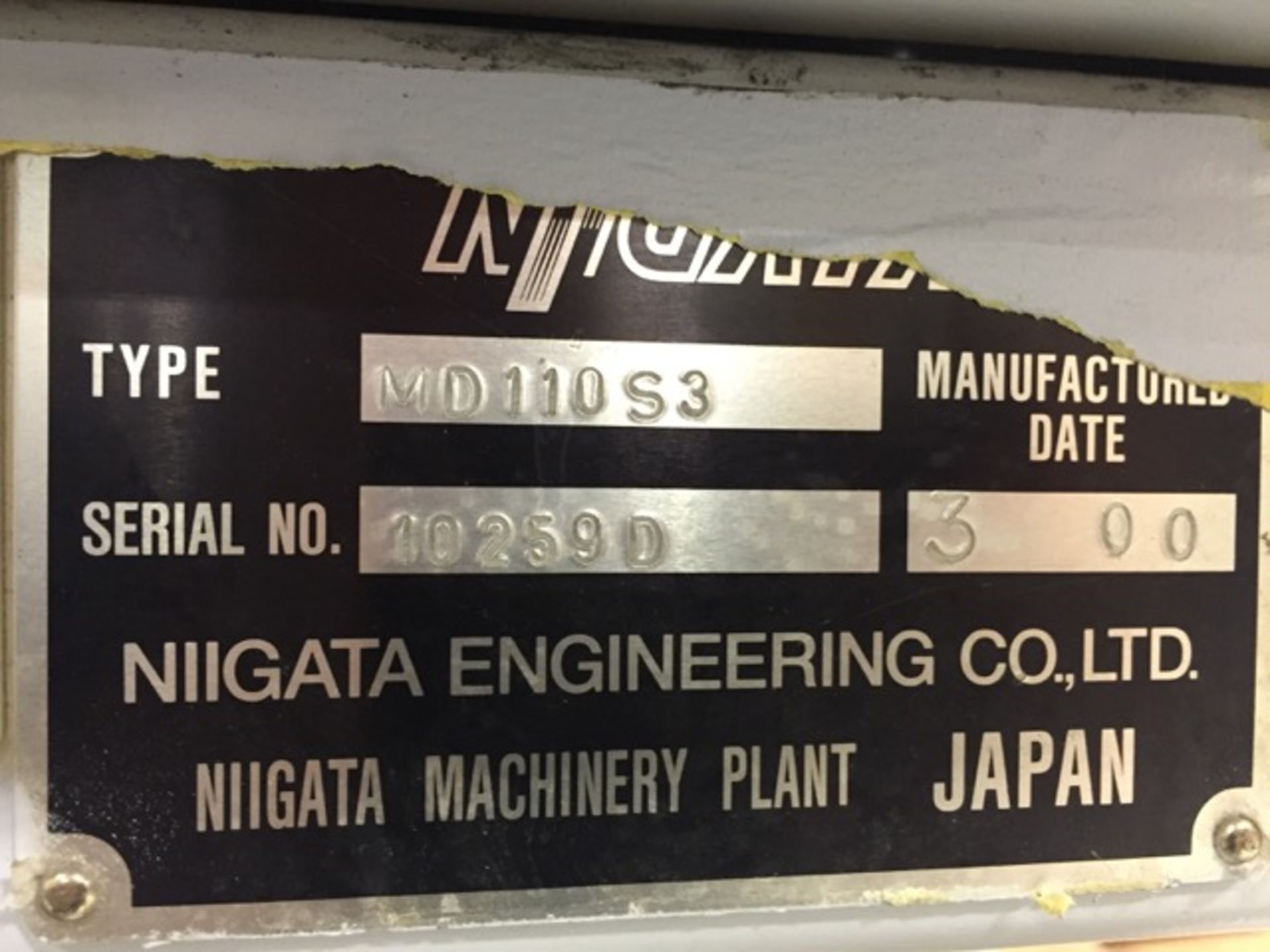 110 Ton, 6 oz. NIIGATA All-Electric Injection Molding Machine | Model: MD110S3 | Year: 2000 - Image 7 of 7