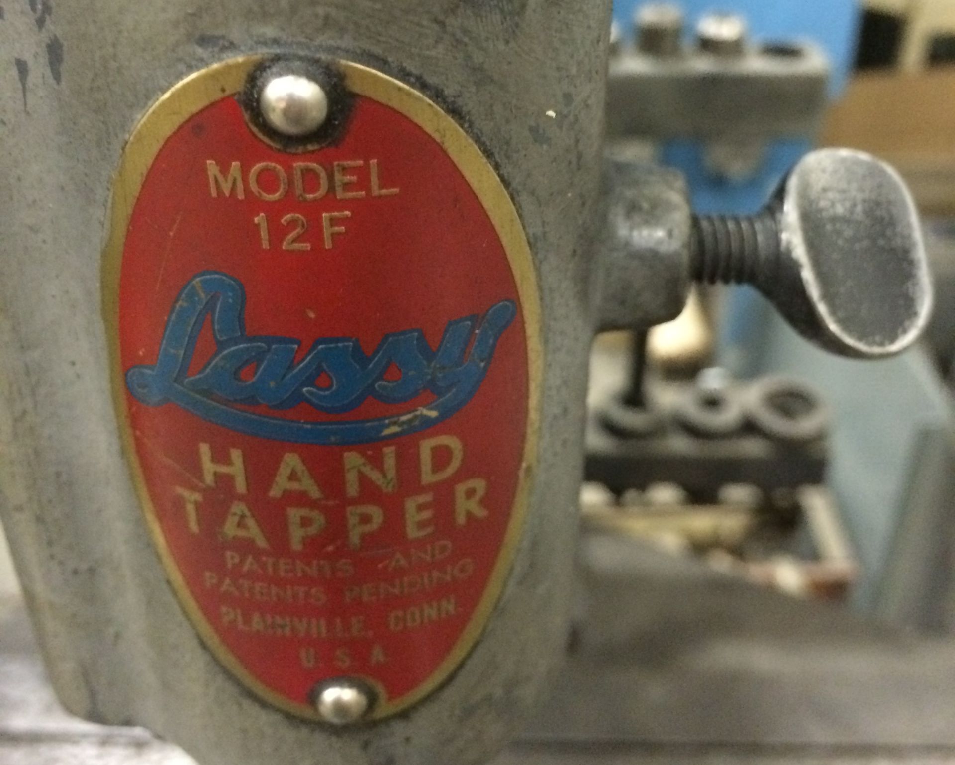 LASSY 12F Hand Tapper Machine on Stand - Image 2 of 3