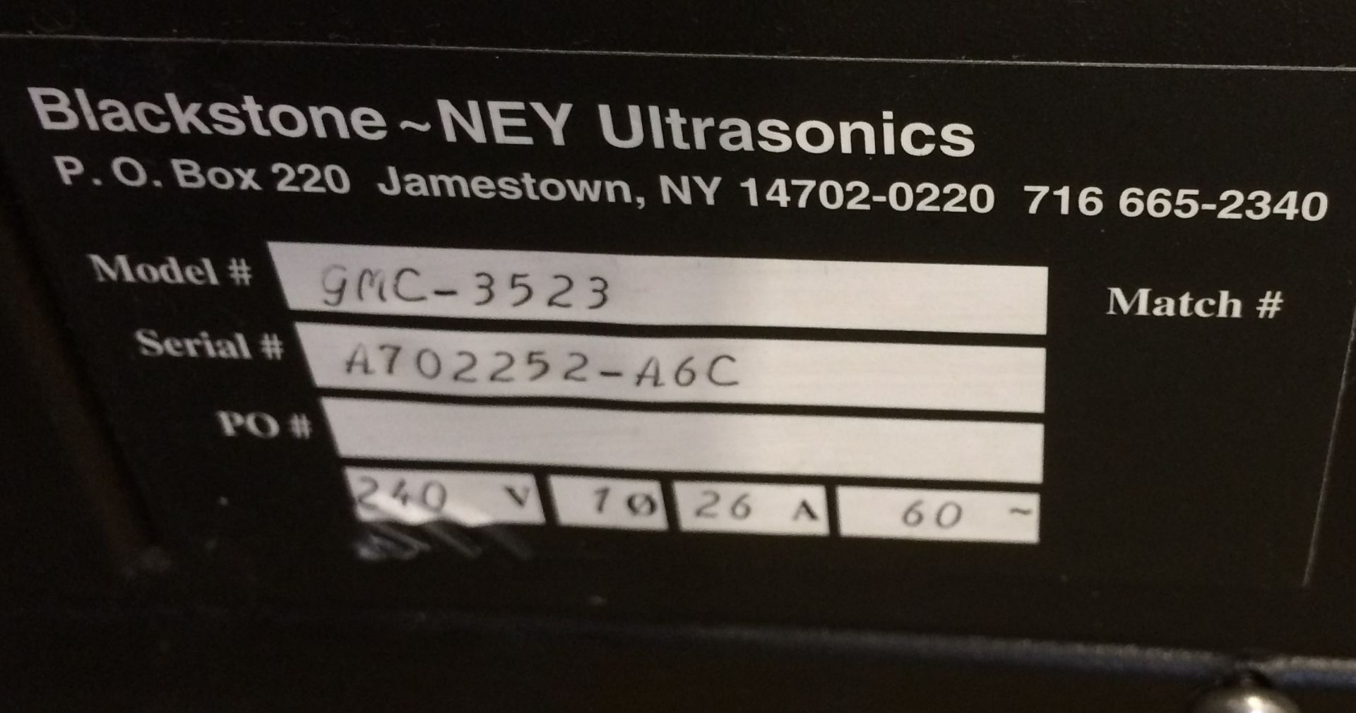 40 gal. BLACKSTONE-NEY Ultrasonics 2000 Watt Stainless Parts Washer | Model: GMC-3523 - Image 4 of 4