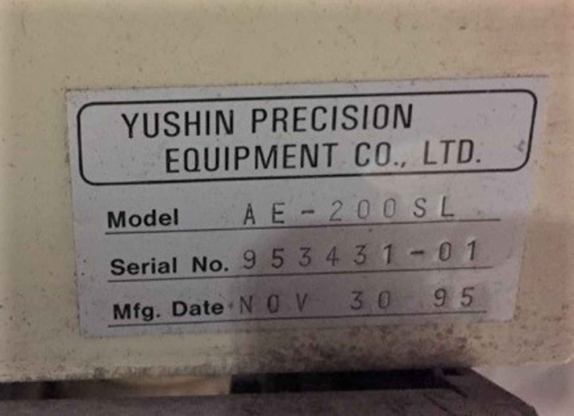 YUSHIN 3-Axis Robot | Model: AE-200SL - Image 2 of 2