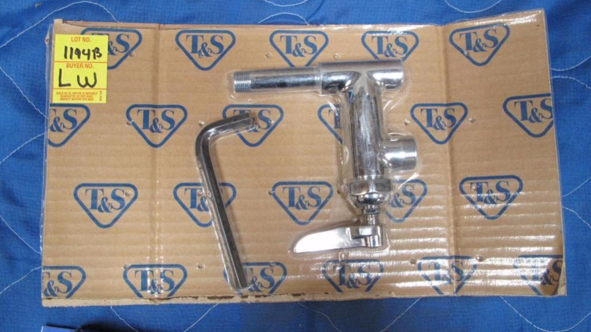 T and S add on faucet with lever handle Mod B-0155-LN plus 12in swing nozzle mod 062x. Unused. - Image 2 of 2