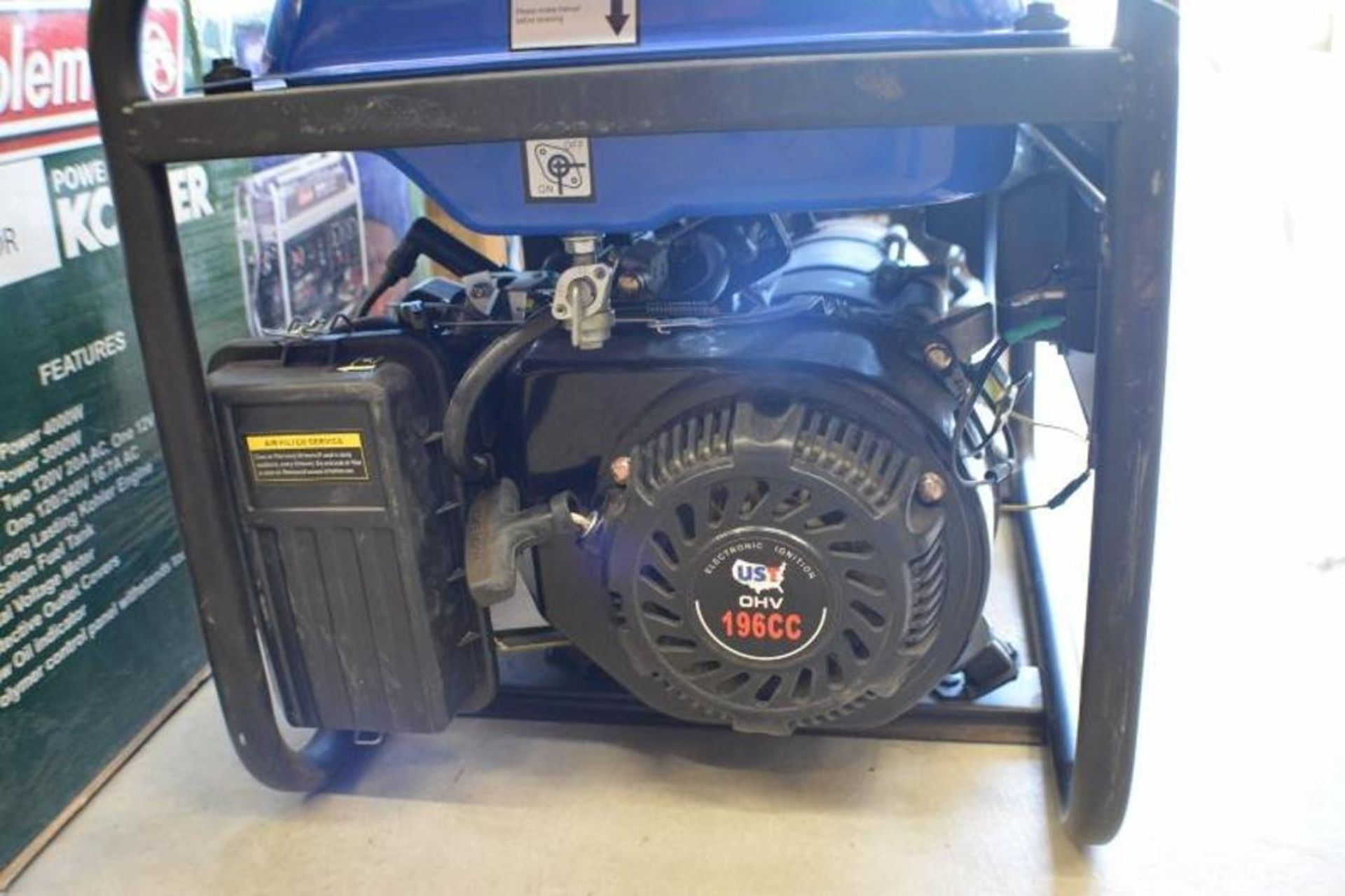 3500 Watts Gasoline Generator OHV 6.5HP 120V Electric Start by UST. - Image 4 of 5