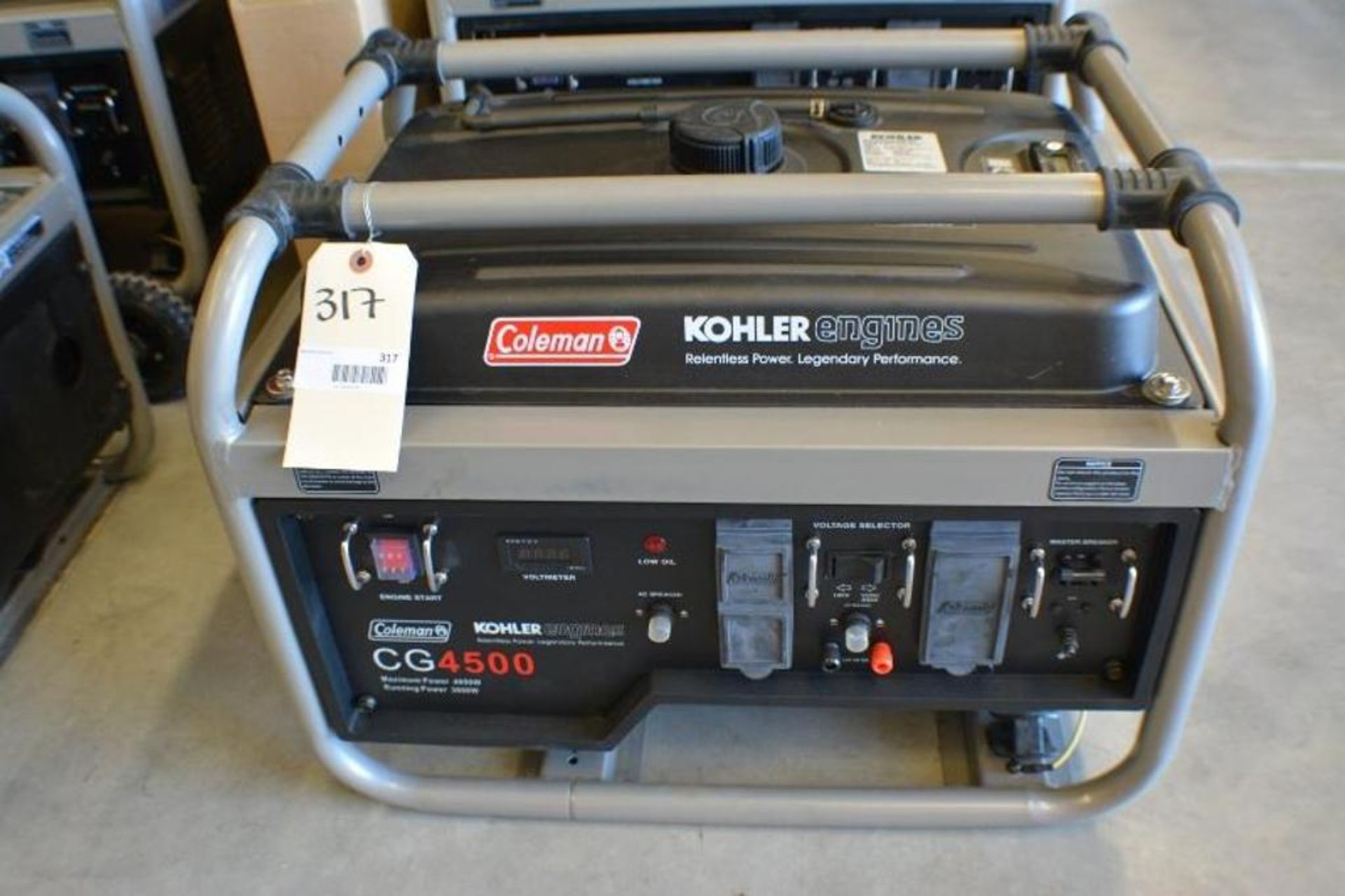 4000 Watts Gasoline Generator 6.5HP 120V with Electric Start by Coleman Powered by Kohler