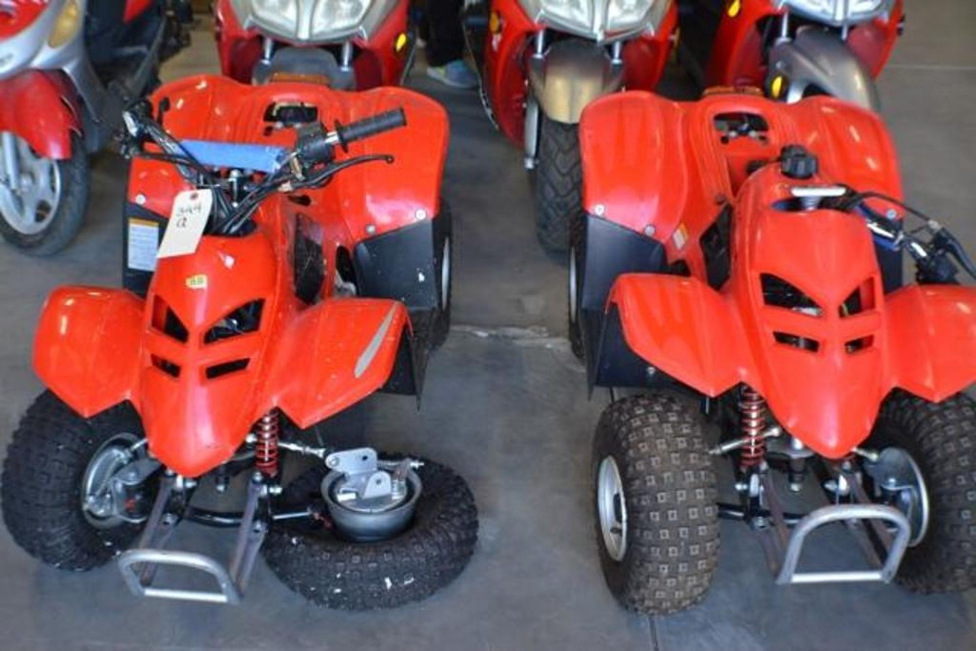 ATV 50cc 4 Stroke Red Color for Parts or Repair. Qty 2 One lot