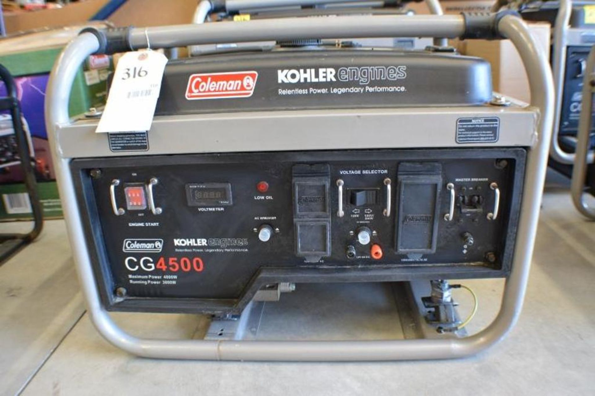 4000 Watts Gasoline Generator 6.5HP 120V with Electric Start by Coleman Powered by Kohler - Image 2 of 6