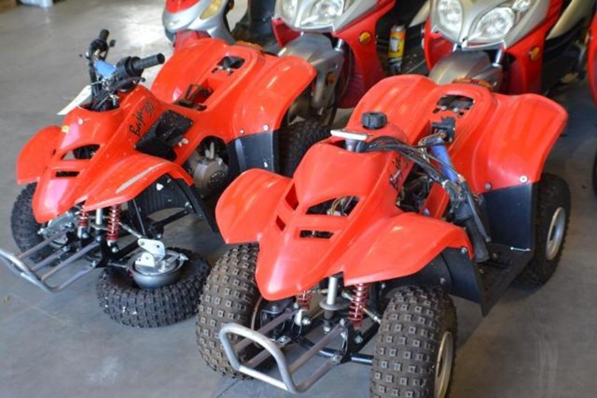 ATV 50cc 4 Stroke Red Color for Parts or Repair. Qty 2 One lot - Image 4 of 4