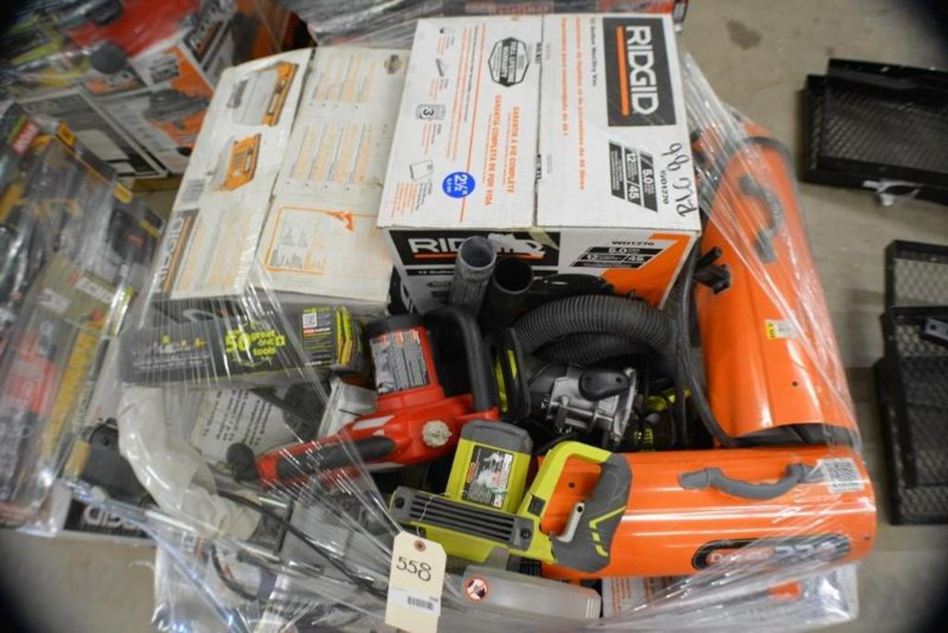 Tools. Assorted Tools and Brands. Ridgid + Ryobi + Dyna Glo-Pro. Heater + Vacuums + Saws and More. C - Image 4 of 8